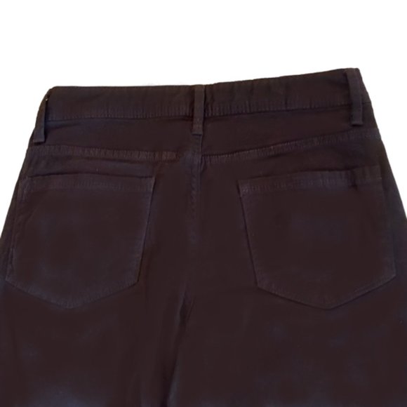 Faded Glory Black Denim 5 Pocket Cuff Capri Jeans Size 6 NWOT - Picture 4 of 7